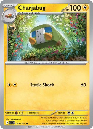 Charjabug (065) - ME Ascended Heroes Reverse Holofoil