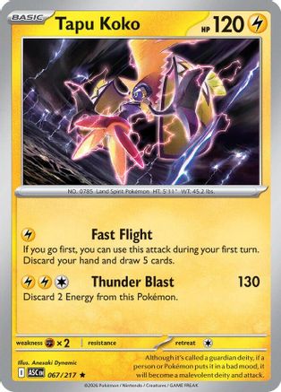 Tapu Koko (067) - ME Ascended Heroes Reverse Holofoil