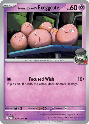 Team Rocket's  exeggcute (077) - ME Ascended Heroes