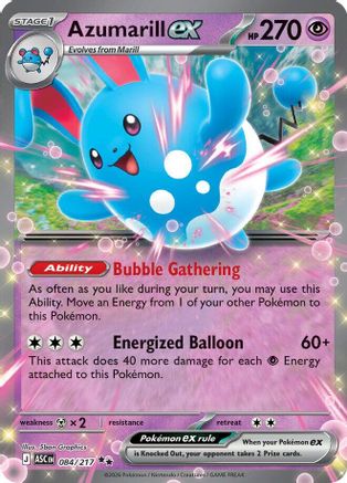 Azumarill ex (084) - ME Ascended Heroes Holofoil