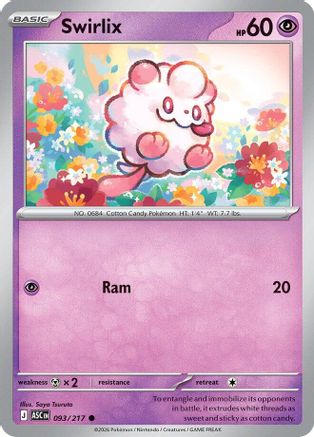 Swirlix (093) - ME Ascended Heroes Reverse Holofoil