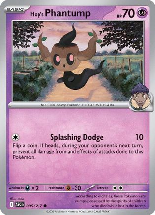 Hop's Phantump (095) - ME Ascended Heroes Reverse Holofoil