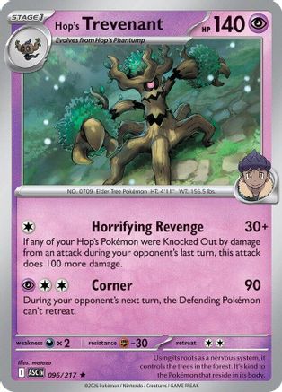 Hop's Trevenant (096/217) - ME Ascended Heroes Reverse Holofoil