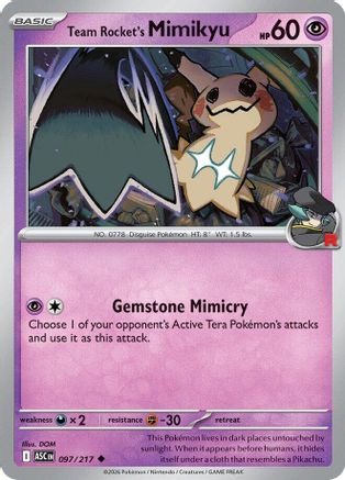 Team Rocket's Mimikyu (097/217) - ME Ascended Heroes