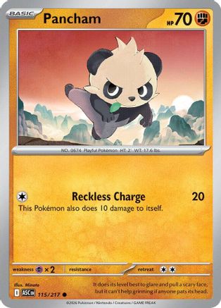 Pancham (115) - ME Ascended Heroes