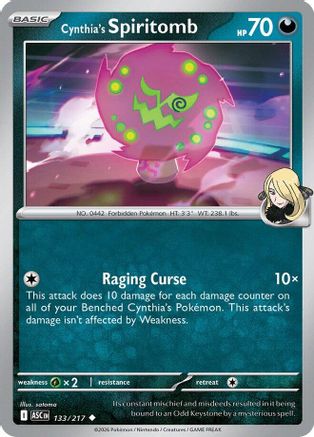 Cynthia's Spiritomb (133/217) - ME Ascended Heroes Reverse Holofoil