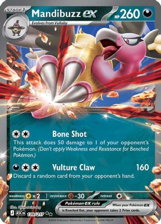 Mandibuzz ex (139) - ME Ascended Heroes Holofoil