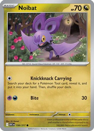 Noibat (156) - ME Ascended Heroes Reverse Holofoil