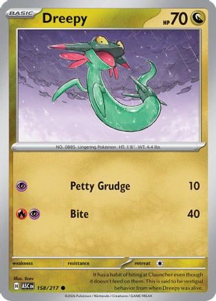 Dreepy (158/217) - ME Ascended Heroes Reverse Holofoil