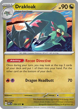 Drakloak (159/217) - ME Ascended Heroes Reverse Holofoil
