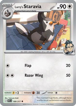 Larry's Staravia (169) - ME Ascended Heroes Reverse Holofoil