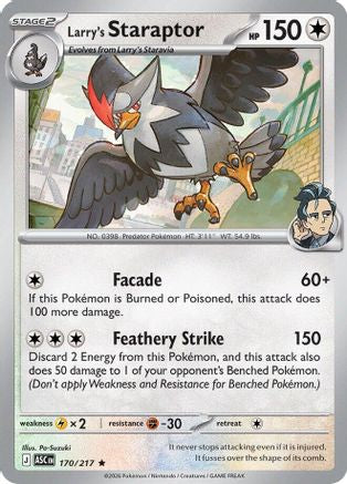 Larry's Staraptor (170/217) - ME Ascended Heroes Reverse Holofoil