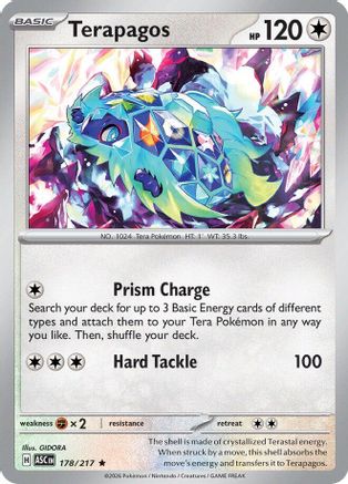 Terapagos (178) - ME Ascended Heroes Reverse Holofoil
