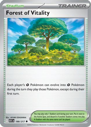 Forest of Vitality (188) - ME Ascended Heroes Reverse Holofoil