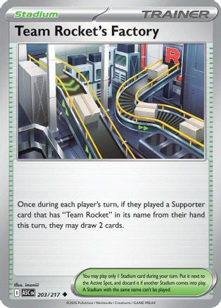 Team Rocket's Factory (203) - ME Ascended Heroes