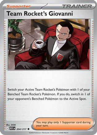 Team Rocket's Giovanni (204) - ME Ascended Heroes