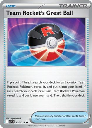 Team Rocket's Great Ball (205) - ME Ascended Heroes
