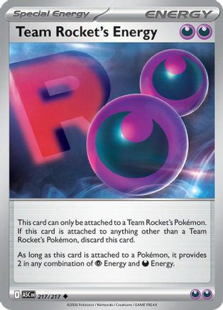 Team Rocket's Energy (217) - ME Ascended Heroes Reverse Holofoil