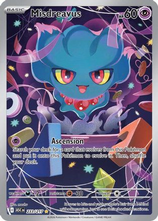 Misdreavus (233/217) - ME Ascended Heroes Holofoil