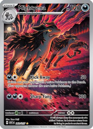 Mightyena (243/217) - ME Ascended Heroes Holofoil