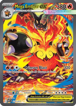 Mega Emboar ex (273/217) - ME Ascended Heroes Holofoil