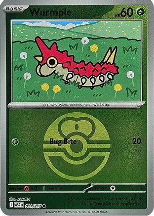 Wurmple (Love Ball) (011) - ME Ascended Heroes Reverse Holofoil