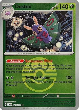 Dustox (Love Ball) (015/217) - ME Ascended Heroes Reverse Holofoil