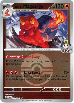 Ethan's Magcargo (Poke Ball) (024/217) - ME Ascended Heroes Reverse Holofoil