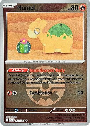 Numel (Quick Ball) (027/217) - ME Ascended Heroes Reverse Holofoil