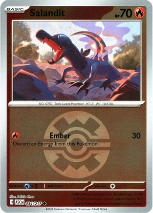 Salandit (Quick Ball) (034) - ME Ascended Heroes Reverse Holofoil