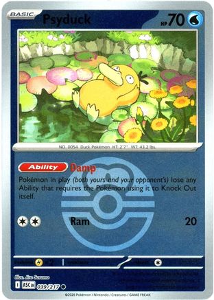 Psyduck (Love Ball) (039/217) - ME Ascended Heroes Reverse Holofoil