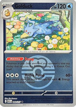 Golduck (Love Ball) (040) - ME Ascended Heroes Reverse Holofoil