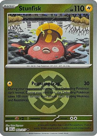 Stunfisk (Quick Ball) (062) - ME Ascended Heroes Reverse Holofoil