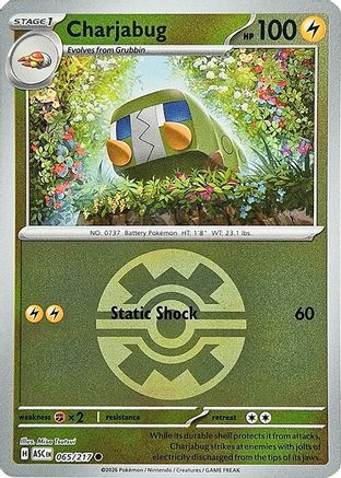 Charjabug (Quick Ball) (065) - ME Ascended Heroes Reverse Holofoil