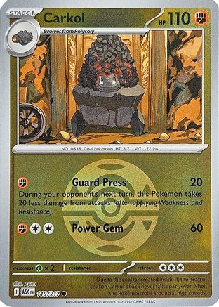 Carkol (Dusk Ball) (119) - ME Ascended Heroes Reverse Holofoil