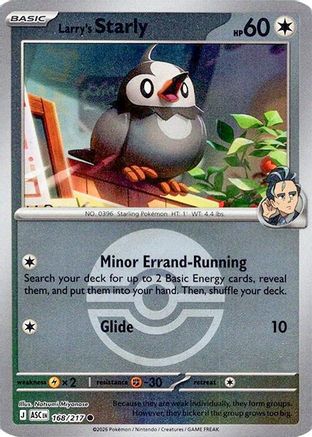 Larry's Starly (Poke Ball) (168) - ME Ascended Heroes Reverse Holofoil