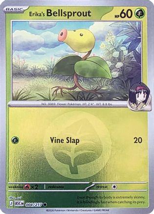 Erika's Bellsprout (Energy Symbol Pattern) (004) - ME Ascended Heroes Reverse Holofoil