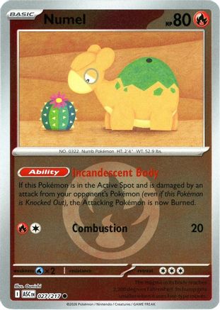 Numel (Energy Symbol Pattern) (027/217) - ME Ascended Heroes Reverse Holofoil