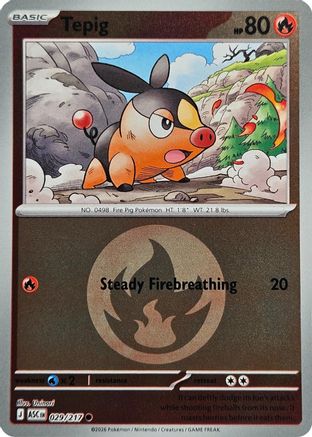 Tepig (Energy Symbol Pattern) (029) - ME Ascended Heroes Reverse Holofoil