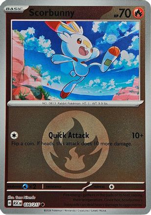Scorbunny (Energy Symbol Pattern) (036/217) - ME Ascended Heroes Reverse Holofoil
