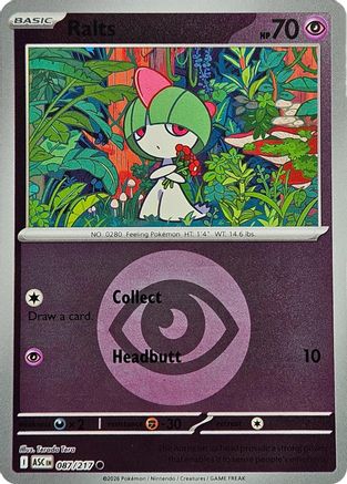 Ralts (Energy Symbol Pattern) (087) - ME Ascended Heroes Reverse Holofoil