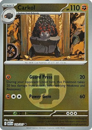Carkol (Energy Symbol Pattern) (119) - ME Ascended Heroes Reverse Holofoil
