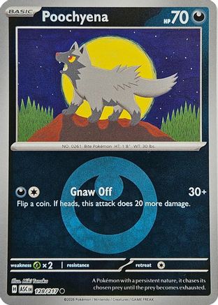 Poochyena (Energy Symbol Pattern) (128) - ME Ascended Heroes Reverse Holofoil
