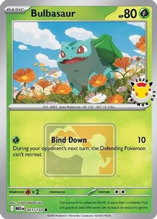 Bulbasaur (Pokemon Day 2026) (001) - Miscellaneous Cards & Products Holofoil