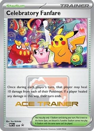 Celebratory Fanfare (Ace Trainer) (028) - ME Mega Evolution Promo