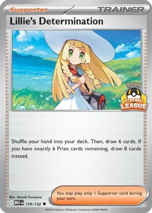 Lillie's Determination (Ultra Ball League) (119) - League & Championship Cards Holofoil