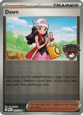 Dawn (Regional Championship) [Staff] (087) - League & Championship Cards Reverse Holofoil