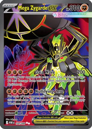 Mega Zygarde ex (104/088) - ME03 Perfect Order Holofoil