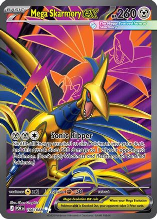 Mega Skarmory ex (106/088) - ME03 Perfect Order Holofoil