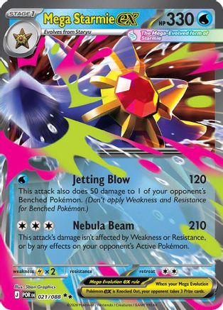 Mega Starmie ex (021/088) - ME03 Perfect Order Holofoil
